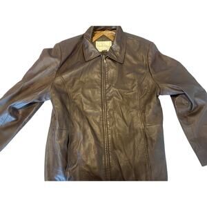 Studio Works Leather Jacket Women’s XL Brown Tan Outerwear